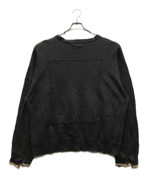 stein（シュタイン）stein (シュタイン) OVERSIZED REBUILD SWEAT LS グレー サイズ:Sの古着・服飾アイテム