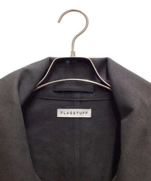 flagstuff（フラグスタフ）flagstuff (フラグスタフ) ダックキャンバスジャケット ブラック サイズ:Lの古着・服飾アイテム