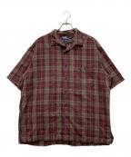 POLO RALPH LAURENポロ・ラルフローレン）の古着「90’S CALDWEL オープンカラーシャツ」｜レッド