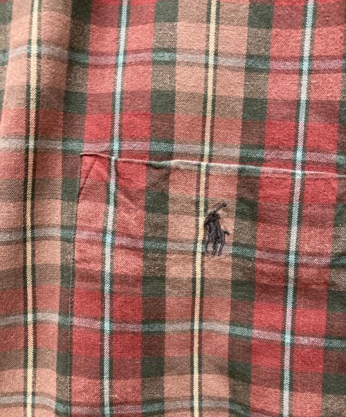 POLO RALPH LAUREN（ポロ・ラルフローレン）POLO RALPH LAUREN (ポロ・ラルフローレン) 90’S CALDWEL オープンカラーシャツ レッド サイズ:Lの古着・服飾アイテム
