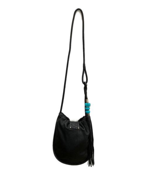 JIMMY CHOO（ジミーチュウ）JIMMY CHOO (ジミーチュウ) パイソンショルダーバッグ ブラックの古着・服飾アイテム
