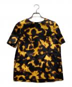 LOEWEロエベ）の古着「Short Sleeve Silk Top」｜ブラウン×オレンジ