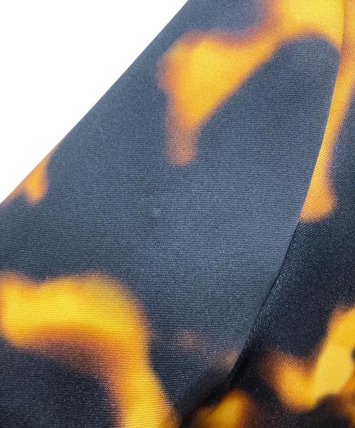 LOEWE（ロエベ）LOEWE (ロエベ) Short Sleeve Silk Top ブラウン×オレンジ サイズ:34の古着・服飾アイテム