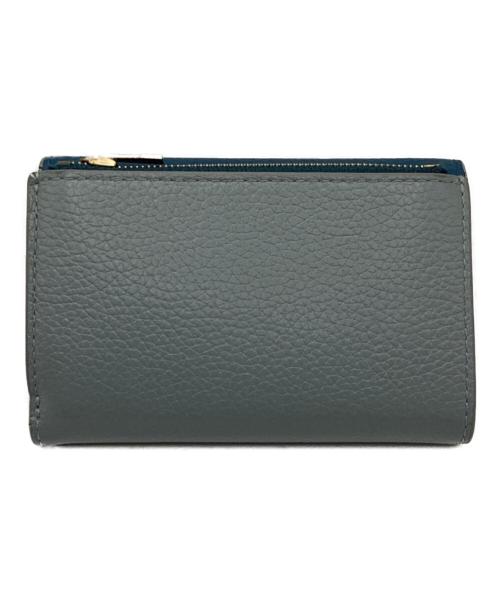 MULBERRY（マルベリー）MULBERRY (マルベリー) フォールデッド マルチカード ウォレット ブルー サイズ:ONESIZEの古着・服飾アイテム