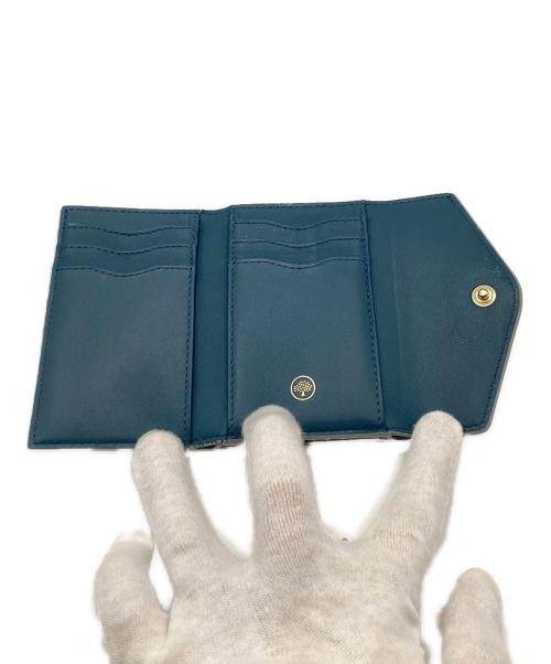 MULBERRY（マルベリー）MULBERRY (マルベリー) フォールデッド マルチカード ウォレット ブルー サイズ:ONESIZEの古着・服飾アイテム
