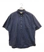 J.CREWジェイクルー）の古着「チェックプルオーバーシャツ」｜ブルー