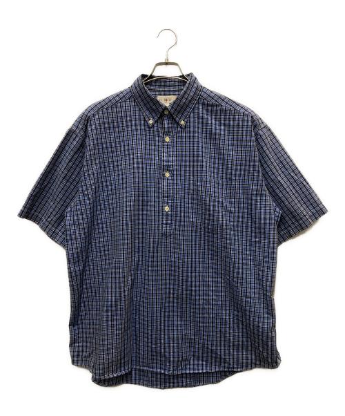 J.CREW（ジェイクルー）J.CREW (ジェイクルー) チェックプルオーバーシャツ ブルー サイズ:Lの古着・服飾アイテム