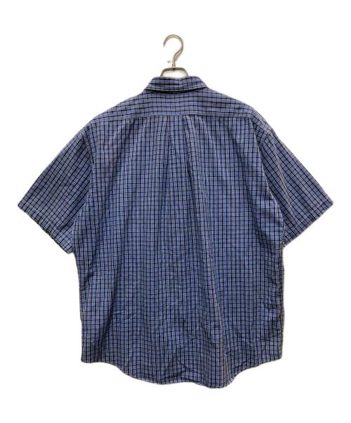 J.CREW（ジェイクルー）J.CREW (ジェイクルー) チェックプルオーバーシャツ ブルー サイズ:Lの古着・服飾アイテム