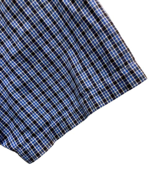J.CREW（ジェイクルー）J.CREW (ジェイクルー) チェックプルオーバーシャツ ブルー サイズ:Lの古着・服飾アイテム