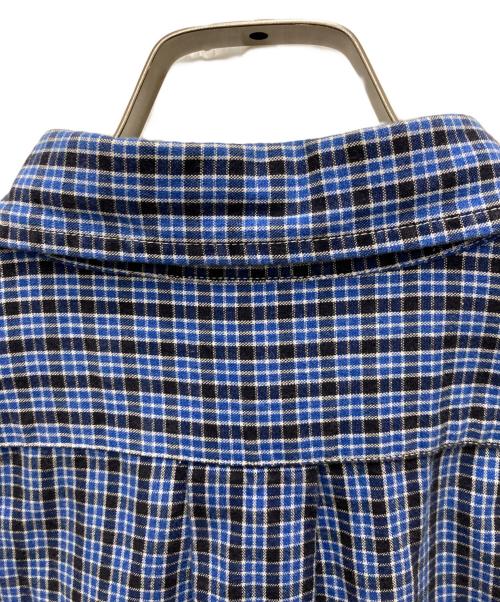 J.CREW（ジェイクルー）J.CREW (ジェイクルー) チェックプルオーバーシャツ ブルー サイズ:Lの古着・服飾アイテム