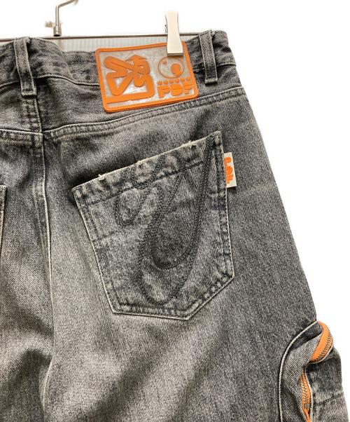 PDF（ピーディーエフ）PDF (ピーディーエフ) channel guerrilla cargo denim グレー サイズ:30の古着・服飾アイテム