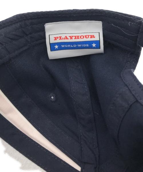 PLAYHOUR（プレイアワー）PLAYHOUR (プレイアワー) キャップ ネイビーの古着・服飾アイテム