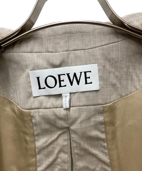 LOEWE（ロエベ）LOEWE (ロエベ) タイバック テーラードジャケット ベージュ サイズ:38の古着・服飾アイテム