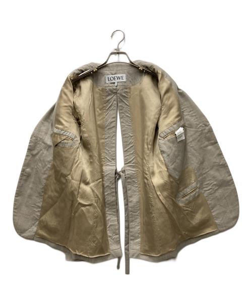 LOEWE（ロエベ）LOEWE (ロエベ) タイバック テーラードジャケット ベージュ サイズ:38の古着・服飾アイテム