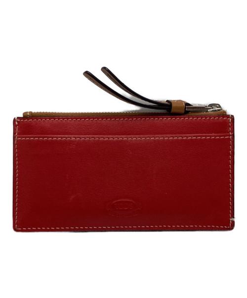 tod's for ron herman（トッズ）tod's for ron herman (トッズ) レザーカードホルダー レッドの古着・服飾アイテム