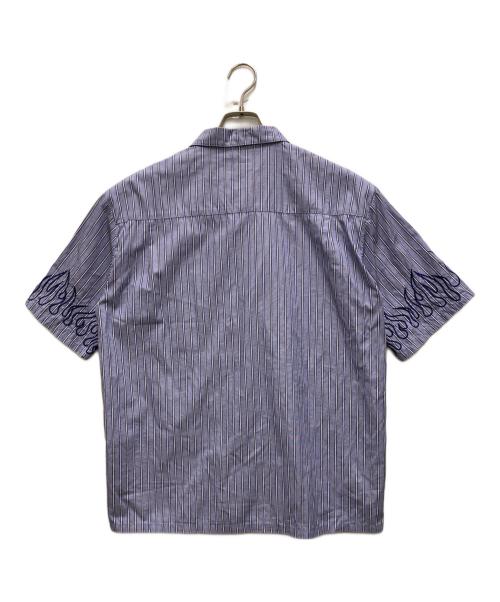 DISCOVERED（ディスカバード）DISCOVERED (ディスカバード) FIRE STRIPE SHIRT ブルー サイズ:2の古着・服飾アイテム