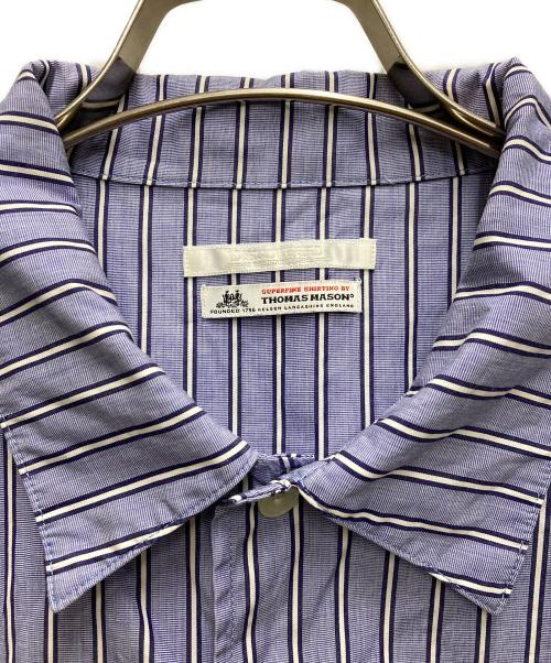 DISCOVERED（ディスカバード）DISCOVERED (ディスカバード) FIRE STRIPE SHIRT ブルー サイズ:2の古着・服飾アイテム