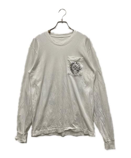 CHROME HEARTS（クロムハーツ）CHROME HEARTS (クロムハーツ) ホースシュー L/S カットソー ホワイト サイズ:Mの古着・服飾アイテム