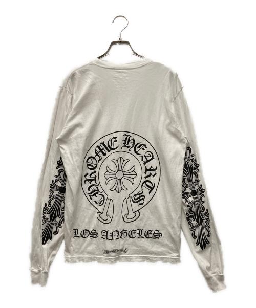 CHROME HEARTS（クロムハーツ）CHROME HEARTS (クロムハーツ) ホースシュー L/S カットソー ホワイト サイズ:Mの古着・服飾アイテム