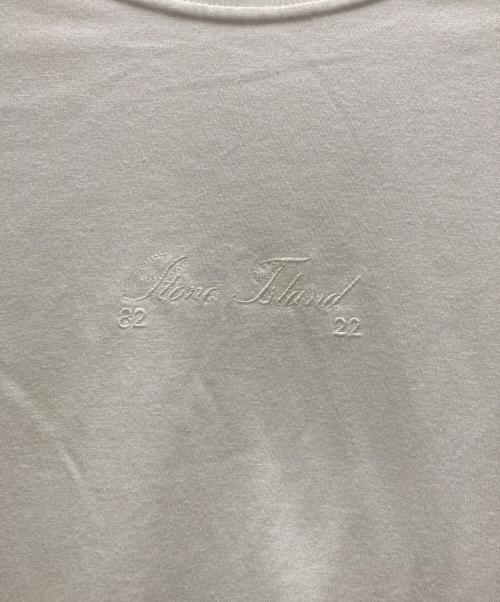 STONE ISLAND（ストーンアイランド）STONE ISLAND (ストーンアイランド) COTTON JERSEY GARMENT DYED ホワイト サイズ:Lの古着・服飾アイテム
