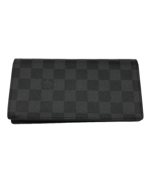LOUIS VUITTON（ルイ ヴィトン）LOUIS VUITTON (ルイ ヴィトン) ポルトフォイユ･ブラザ ダミエ 長財布 ブラックの古着・服飾アイテム