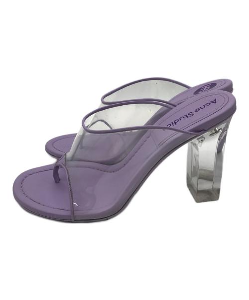Acne studios（アクネ ストゥディオズ）Acne studios (アクネ ストゥディオズ) クリアヒールサンダル クリア×パープル サイズ:39の古着・服飾アイテム