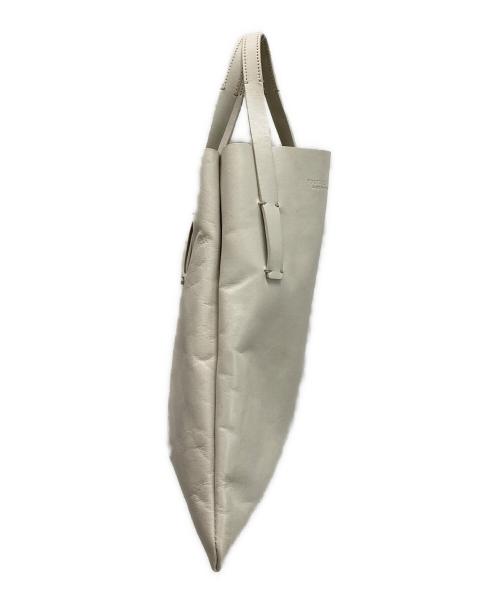 POSTELEGANT（ポステレガント）POSTELEGANT (ポステレガント) Cow Leather Belted Bag ベージュの古着・服飾アイテム