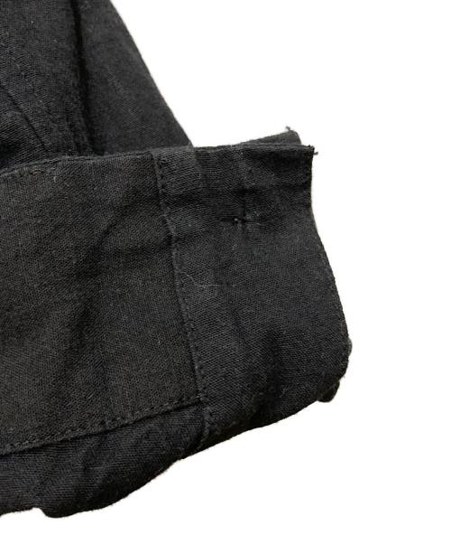 ISSEY MIYAKE MEN（イッセイミヤケメン）ISSEY MIYAKE MEN (イッセイミヤケメン) ぼうし絞りアシンメトリー長袖シャツ ブラック×ネイビー サイズ:4の古着・服飾アイテム