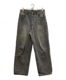 flagstuff（フラグスタフ）の古着「FADE BAGGIE DENIM PANTS」｜グレー