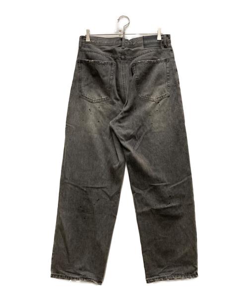 flagstuff（フラグスタフ）FLAGSTUFF (フラグスタフ) FADE BAGGIE DENIM PANTS グレー サイズ:Lの古着・服飾アイテム
