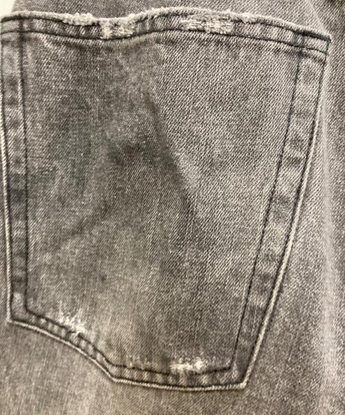 flagstuff（フラグスタフ）FLAGSTUFF (フラグスタフ) FADE BAGGIE DENIM PANTS グレー サイズ:Lの古着・服飾アイテム