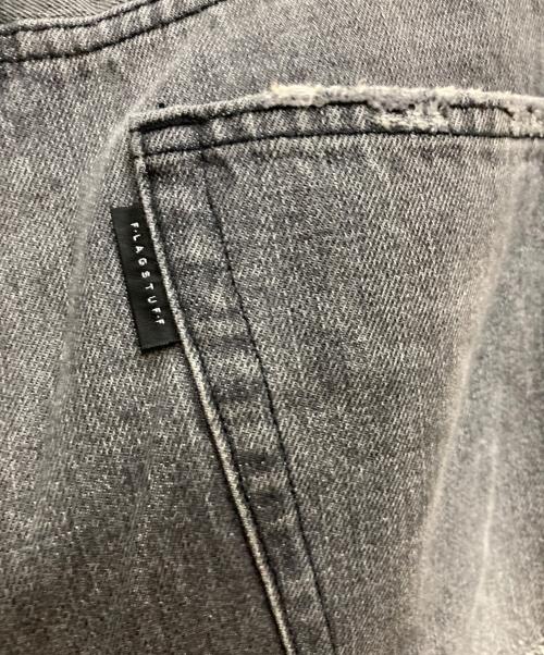 flagstuff（フラグスタフ）FLAGSTUFF (フラグスタフ) FADE BAGGIE DENIM PANTS グレー サイズ:Lの古着・服飾アイテム