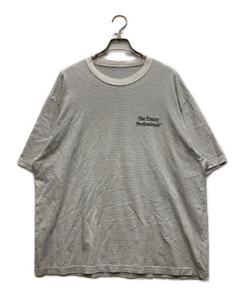 The Ennoy Professional（ザ エンノイ プロフェッショナル）THE ENNOY PROFESSIONAL (ザ エンノイ プロフェッショナル) ボーダーTシャツ グレー サイズ:XLの古着・服飾アイテム