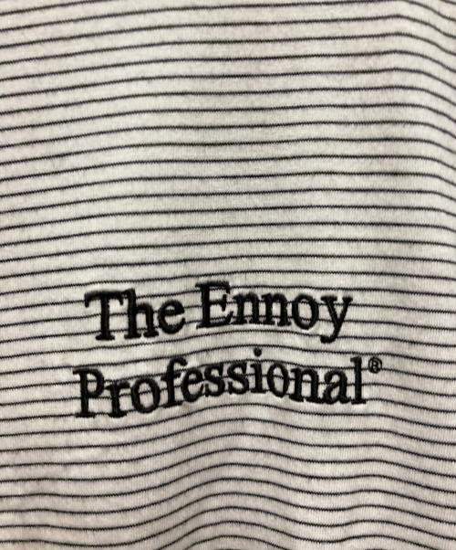 The Ennoy Professional（ザ エンノイ プロフェッショナル）THE ENNOY PROFESSIONAL (ザ エンノイ プロフェッショナル) ボーダーTシャツ グレー サイズ:XLの古着・服飾アイテム