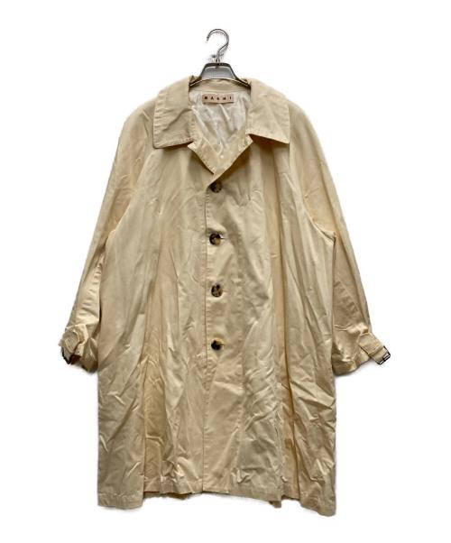 MARNI（マルニ）MARNI (マルニ) 19AW リネン混ロングコート ベージュ サイズ:40の古着・服飾アイテム