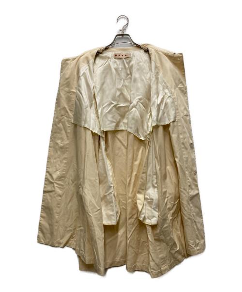 MARNI（マルニ）MARNI (マルニ) 19AW リネン混ロングコート ベージュ サイズ:40の古着・服飾アイテム