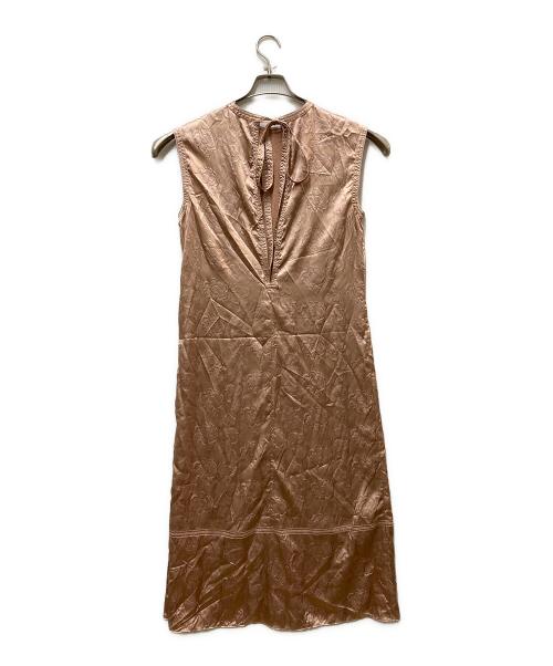 Acne studios（アクネ ストゥディオズ）Acne studios (アクネ ストゥディオズ) 20SS フラワーエンボスサテンドレス ピンク サイズ:34の古着・服飾アイテム