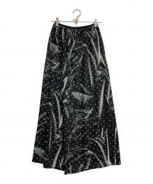 MM6 Maison Margiela（エムエムシックスメゾンマルジェラ）の古着「ドットワイドパンツ」｜ブラック