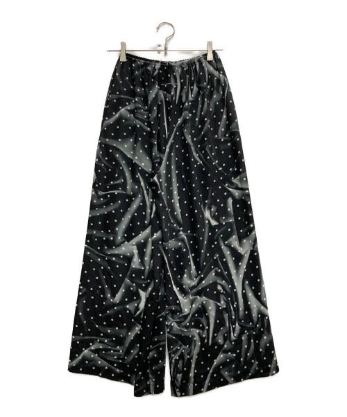 MM6 Maison Margiela（エムエムシックスメゾンマルジェラ）MM6 Maison Margiela (エムエムシックスメゾンマルジェラ) ドットワイドパンツ ブラック サイズ:40の古着・服飾アイテム