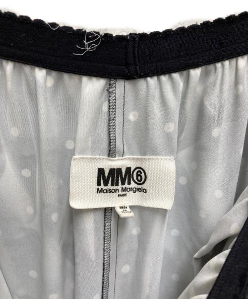 MM6 Maison Margiela（エムエムシックスメゾンマルジェラ）MM6 Maison Margiela (エムエムシックスメゾンマルジェラ) ドットワイドパンツ ブラック サイズ:40の古着・服飾アイテム