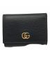 GUCCI（グッチ）の古着「GGマーモント 3つ折り財布」｜ブラック