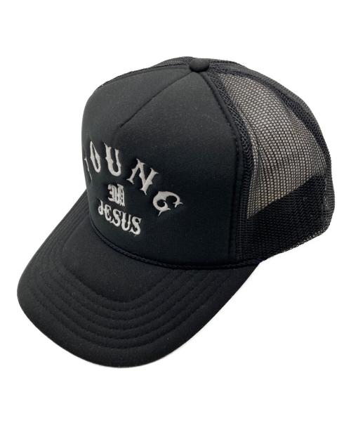 YOUNG JESUS（ヤング ジーザス）YOUNG JESUS (ヤング ジーザス) メッシュキャップ ブラックの古着・服飾アイテム