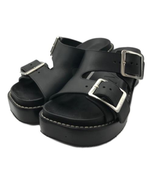 LOEWE（ロエベ）LOEWE (ロエベ) EASE HEEL SLIDE ブラック サイズ:36の古着・服飾アイテム