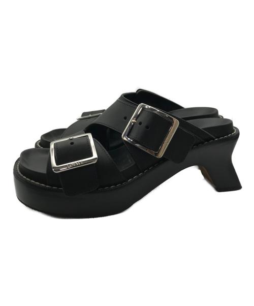 LOEWE（ロエベ）LOEWE (ロエベ) EASE HEEL SLIDE ブラック サイズ:36の古着・服飾アイテム
