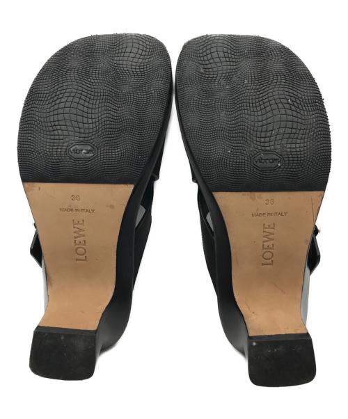LOEWE（ロエベ）LOEWE (ロエベ) EASE HEEL SLIDE ブラック サイズ:36の古着・服飾アイテム