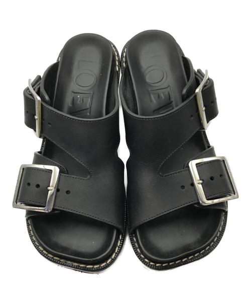 LOEWE（ロエベ）LOEWE (ロエベ) EASE HEEL SLIDE ブラック サイズ:36の古着・服飾アイテム