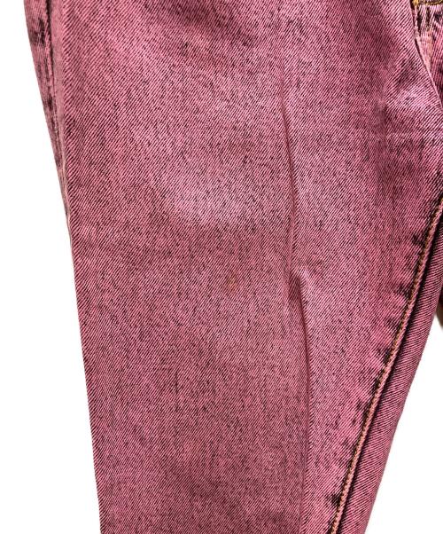 MARC JACOBS（マークジェイコブス）MARC JACOBS (マークジェイコブス) ワッペンデニムパンツ ピンク サイズ:25の古着・服飾アイテム