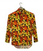 LOEWEロエベ）の古着「トロピカル L/S シャツ」｜イエロー×オレンジ