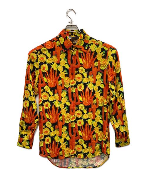 LOEWE（ロエベ）LOEWE (ロエベ) トロピカル L/S シャツ イエロー×オレンジ サイズ:34の古着・服飾アイテム