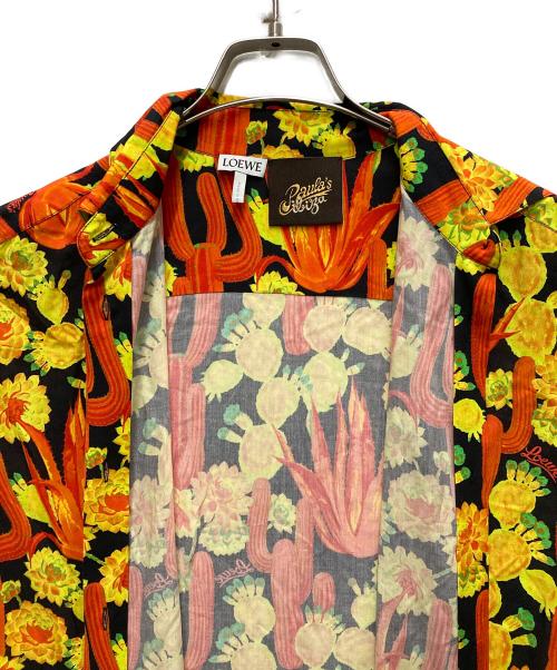 LOEWE（ロエベ）LOEWE (ロエベ) トロピカル L/S シャツ イエロー×オレンジ サイズ:34の古着・服飾アイテム
